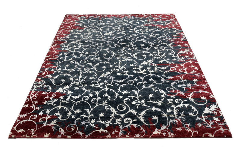 Tapis design - 242 x 171 cm - gris foncé