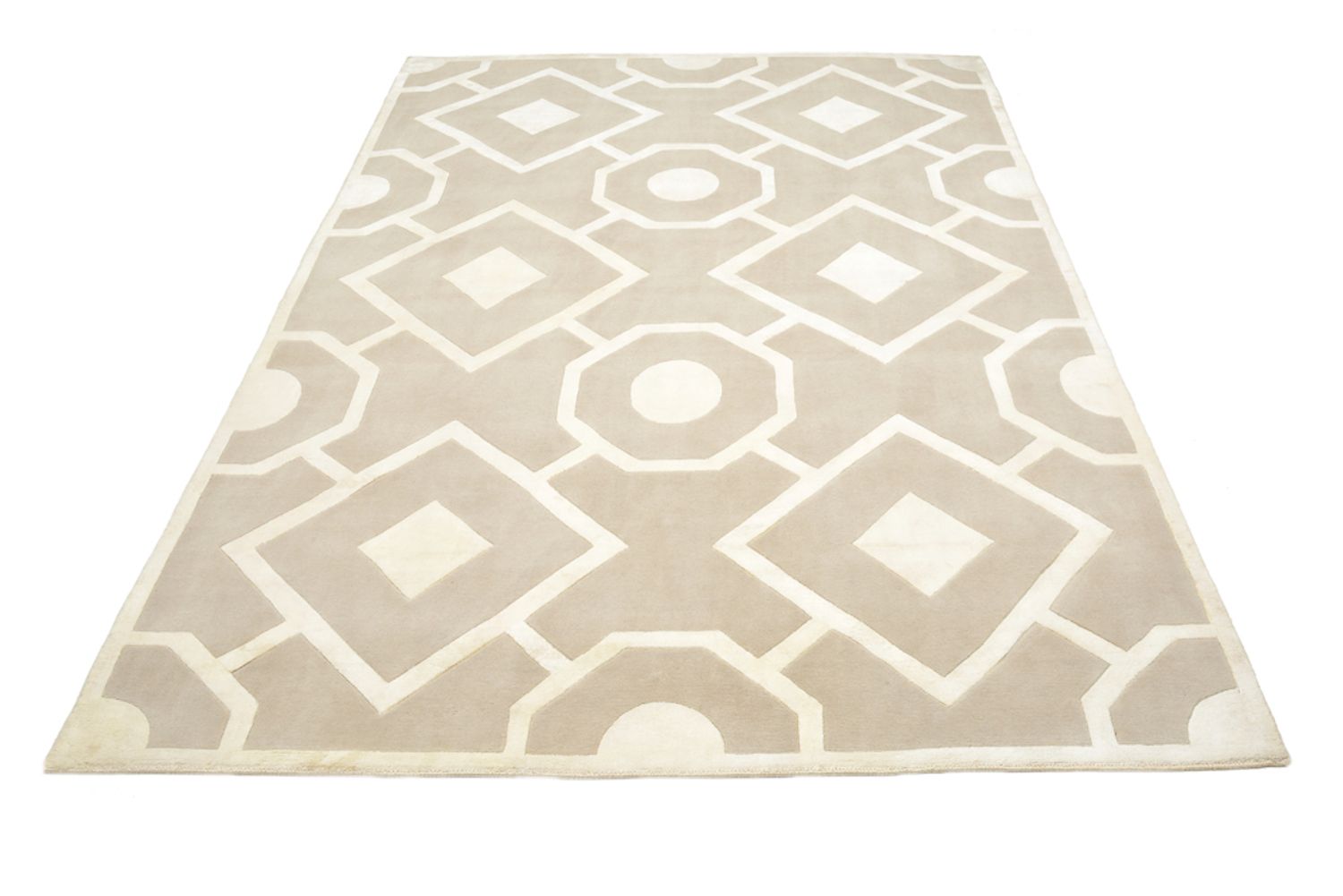 Tapis design - 236 x 174 cm - beige