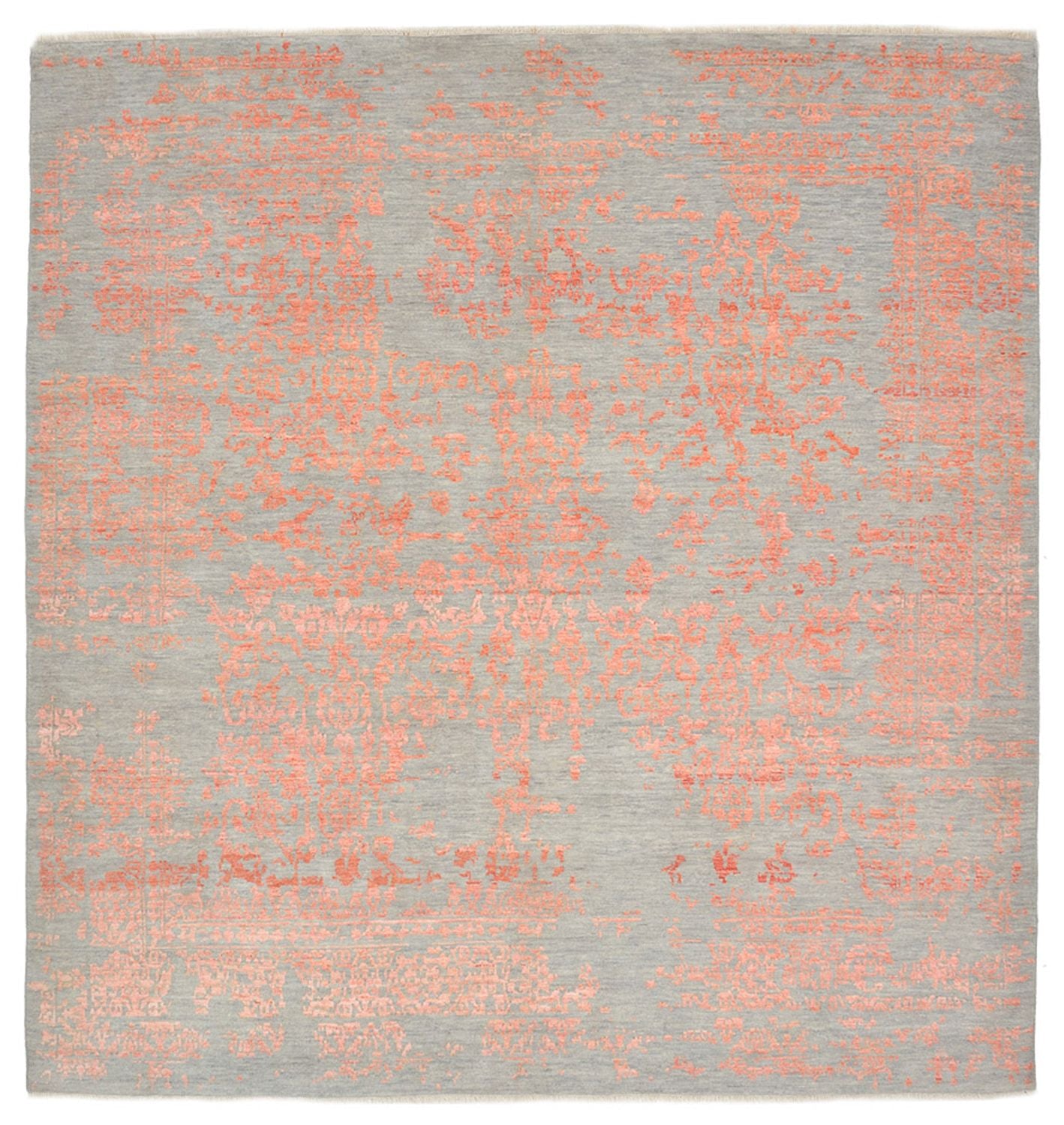 Tapis design carré  - 257 x 249 cm - orange