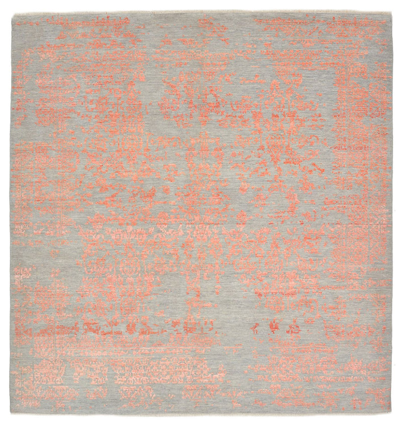 Tapis design carré  - 257 x 249 cm - orange