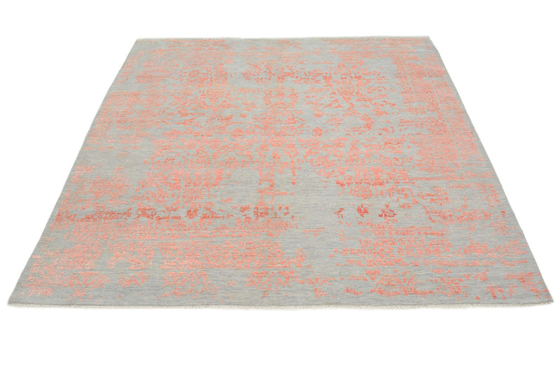 Tapis design carré  - 257 x 249 cm - orange