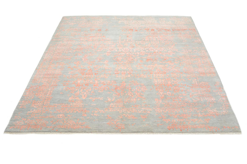 Tapis design carré  - 257 x 249 cm - orange