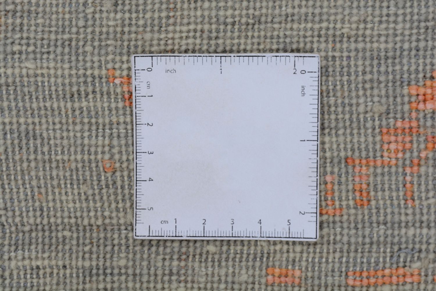 Tapis design carré  - 257 x 249 cm - orange