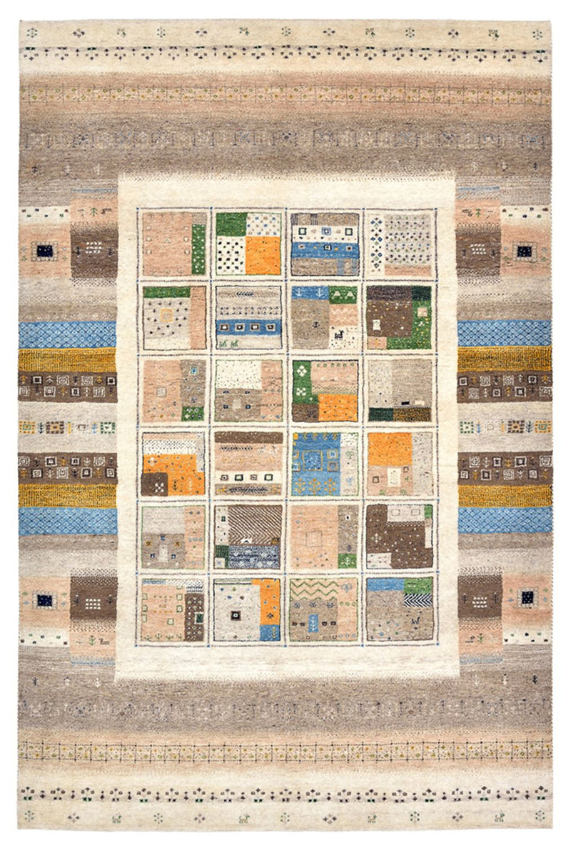Tapis Gabbeh - Loribaft Indus - 248 x 166 cm - multicolore