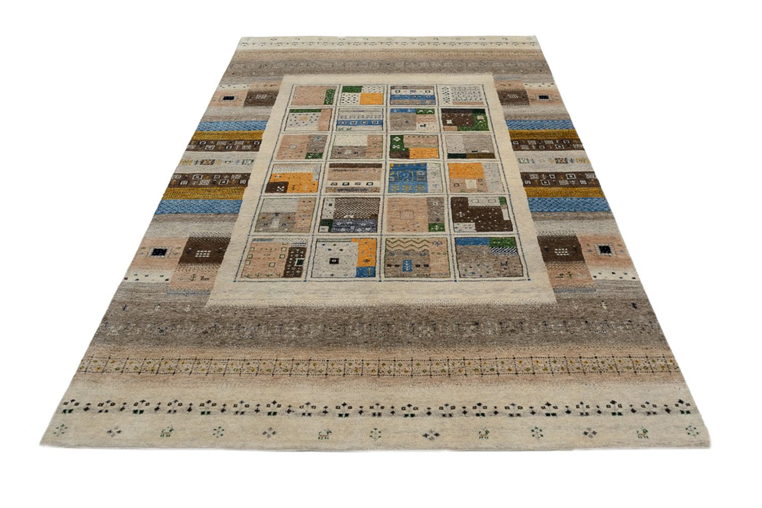 Tapis Gabbeh - Loribaft Indus - 248 x 166 cm - multicolore