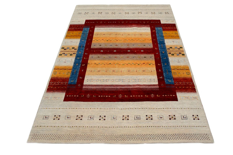 Tapis Gabbeh - Loribaft Indus - 298 x 207 cm - multicolore