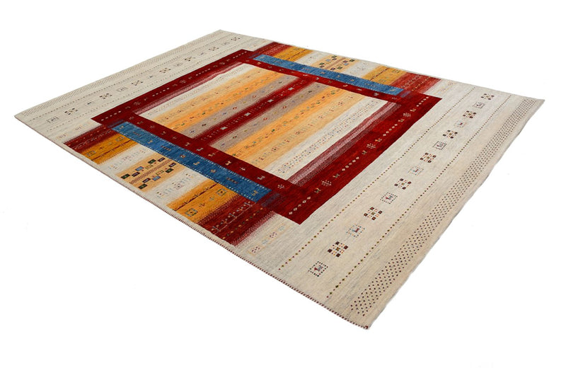Tapis Gabbeh - Loribaft Indus - 298 x 207 cm - multicolore