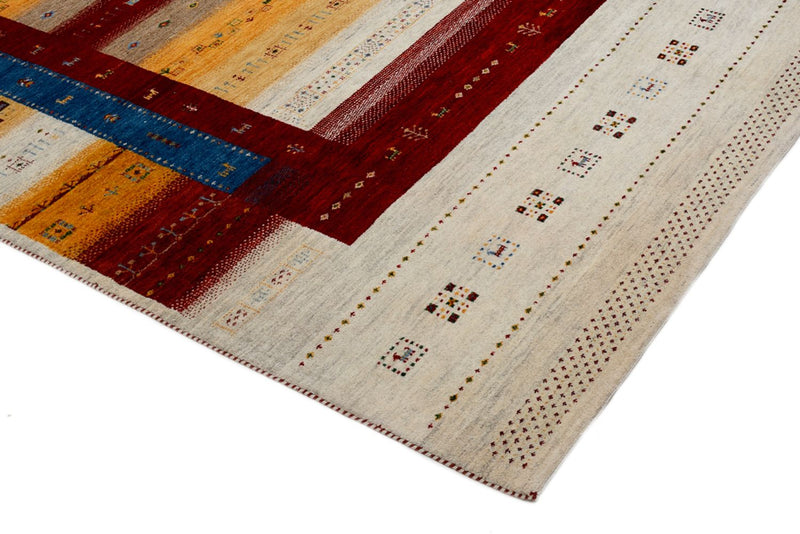 Tapis Gabbeh - Loribaft Indus - 298 x 207 cm - multicolore