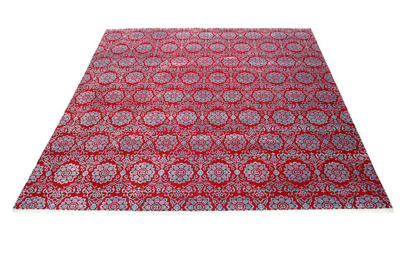 Designer Teppich quadratisch  - 321 x 319 cm - hellrot