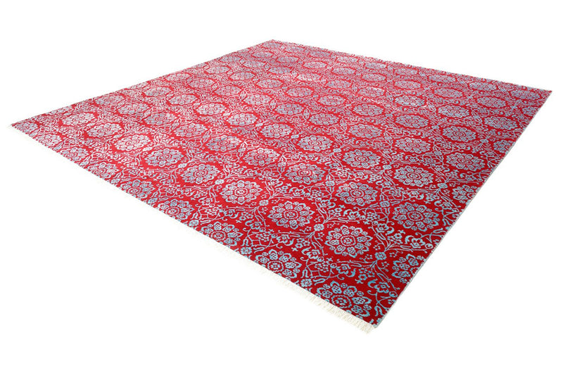 Designer Teppich quadratisch  - 321 x 319 cm - hellrot