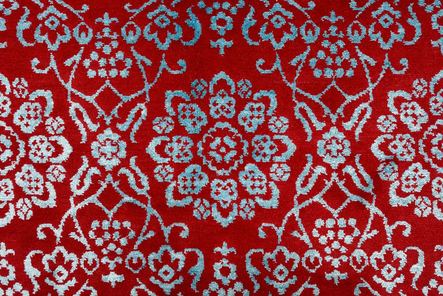 Designer Teppich quadratisch  - 321 x 319 cm - hellrot