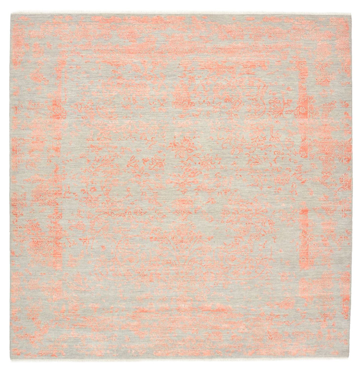 Designer Teppich quadratisch  - 251 x 251 cm - orange