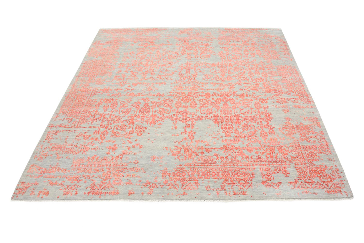 Designer Teppich quadratisch  - 254 x 251 cm - orange