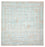Designer Teppich quadratisch  - 309 x 301 cm - hellblau