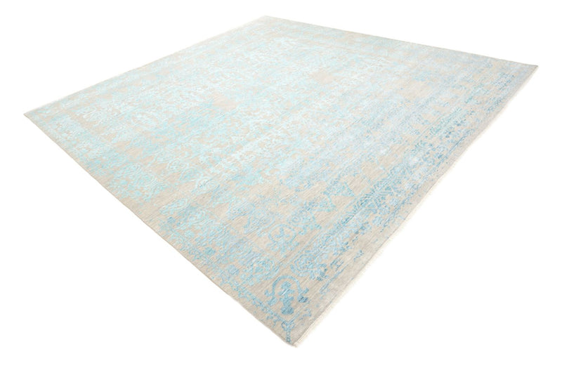 Designer Teppich quadratisch  - 309 x 301 cm - hellblau