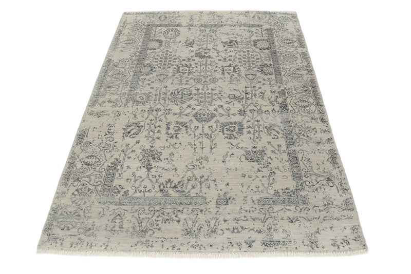 Tapis design - 186 x 124 cm - gris clair