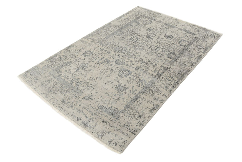 Tapis design - 186 x 124 cm - gris clair