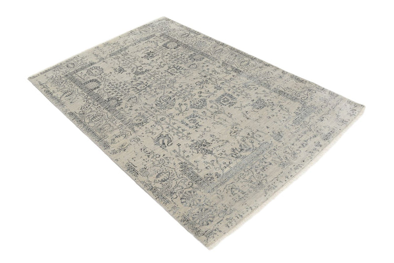 Tapis design - 186 x 124 cm - gris clair