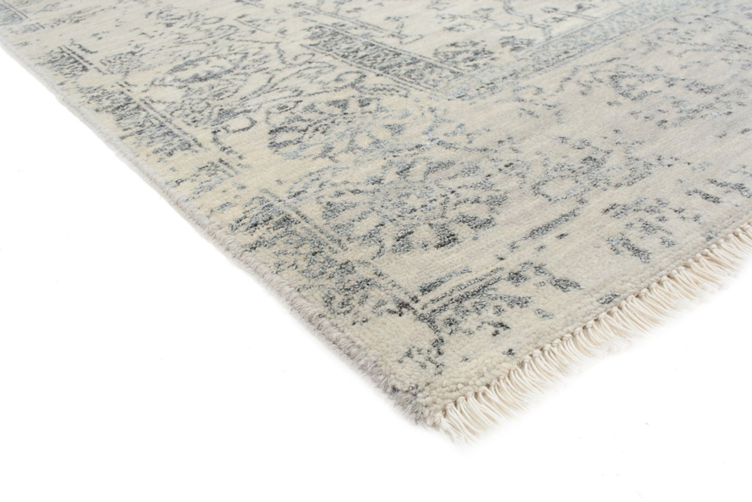 Tapis design - 186 x 124 cm - gris clair
