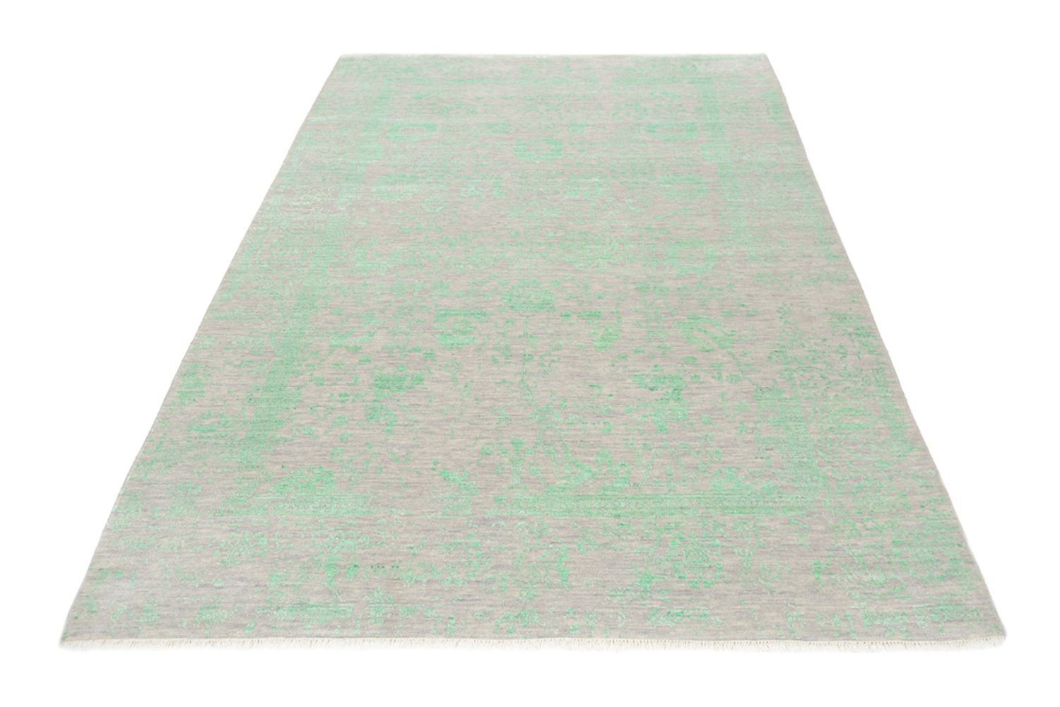 Designer Teppich - 244 x 171 cm - hellgrün