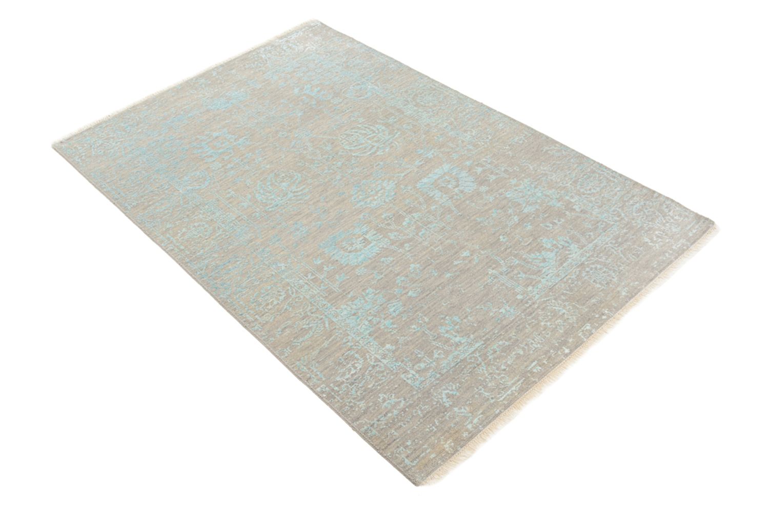 Designer Teppich - 154 x 101 cm - hellbeige