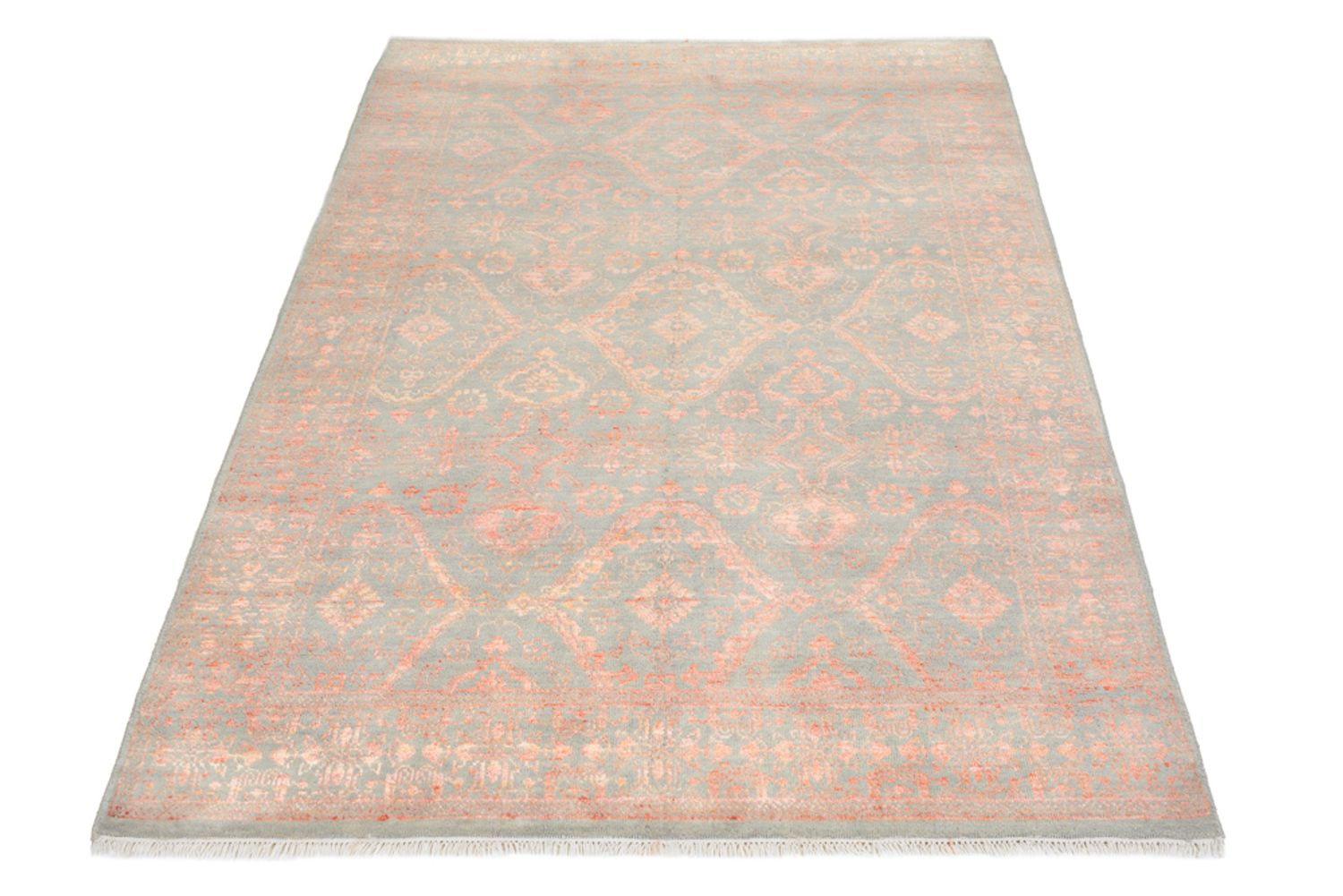 Designer Teppich - 185 x 124 cm - grau