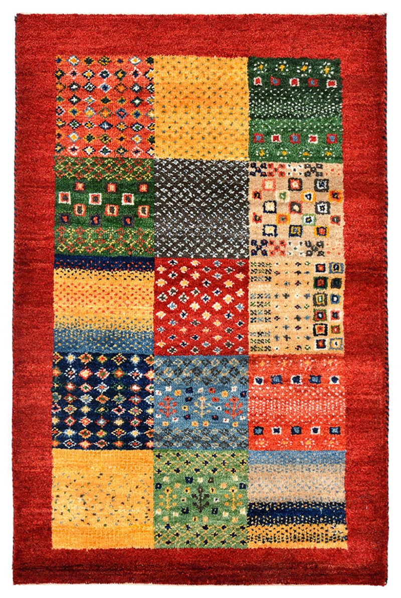 Tapis Gabbeh - Loribaft Indus - 89 x 64 cm - multicolore
