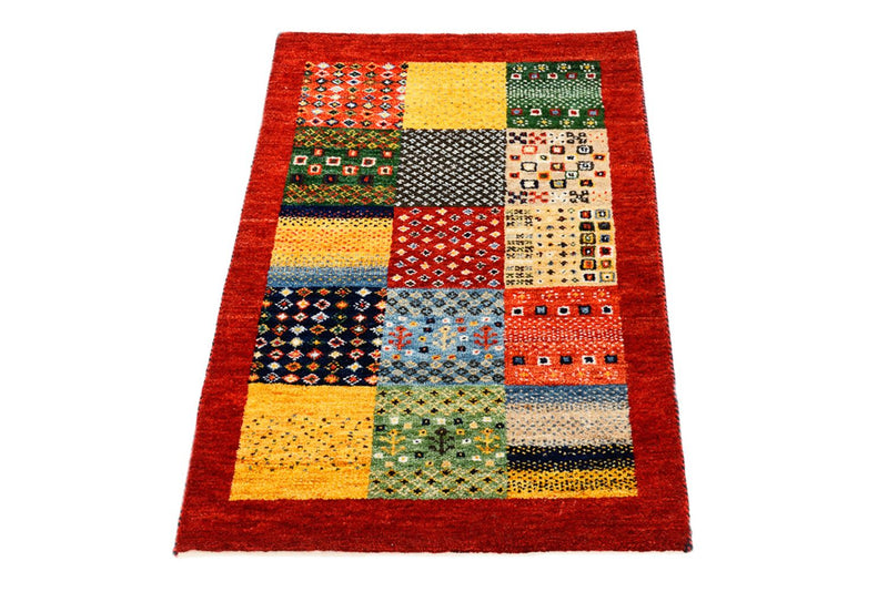 Tapis Gabbeh - Loribaft Indus - 89 x 64 cm - multicolore