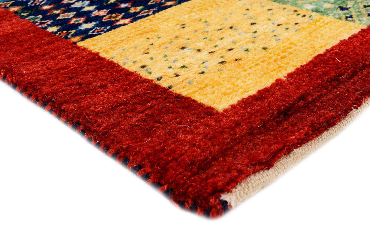 Tapis Gabbeh - Loribaft Indus - 89 x 64 cm - multicolore