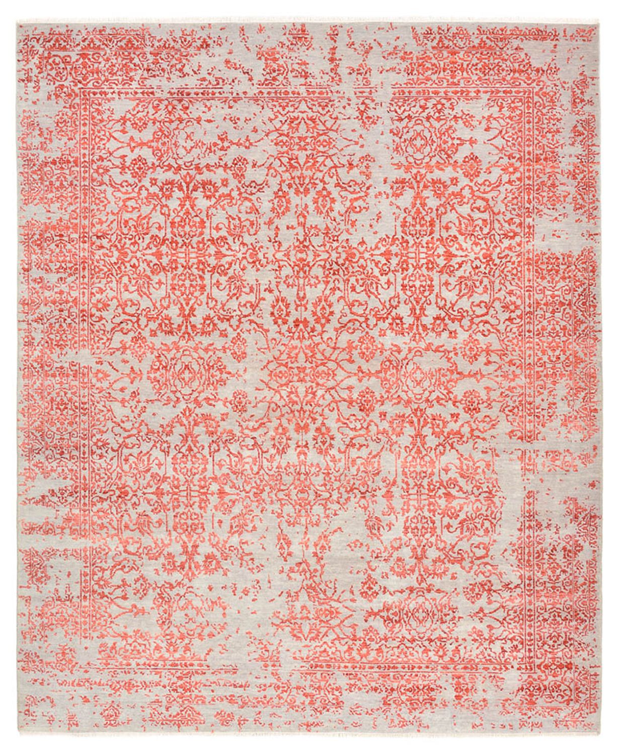 Designer Teppich - 297 x 245 cm - hellrot