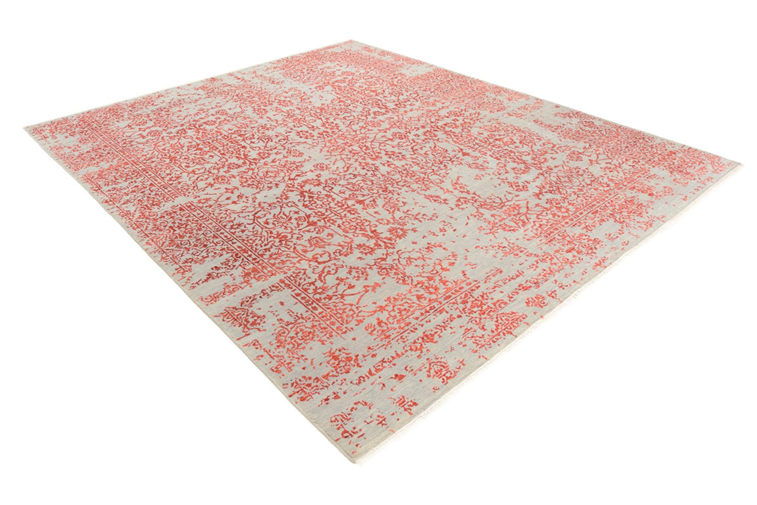 Designer Teppich - 297 x 245 cm - hellrot