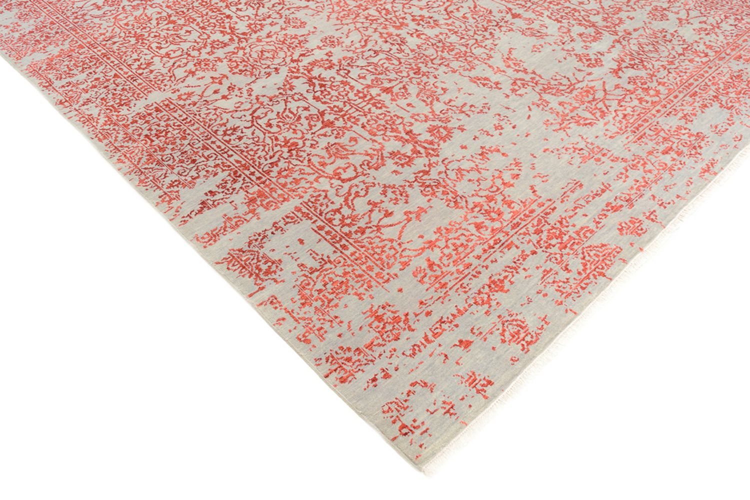 Designer Teppich - 297 x 245 cm - hellrot