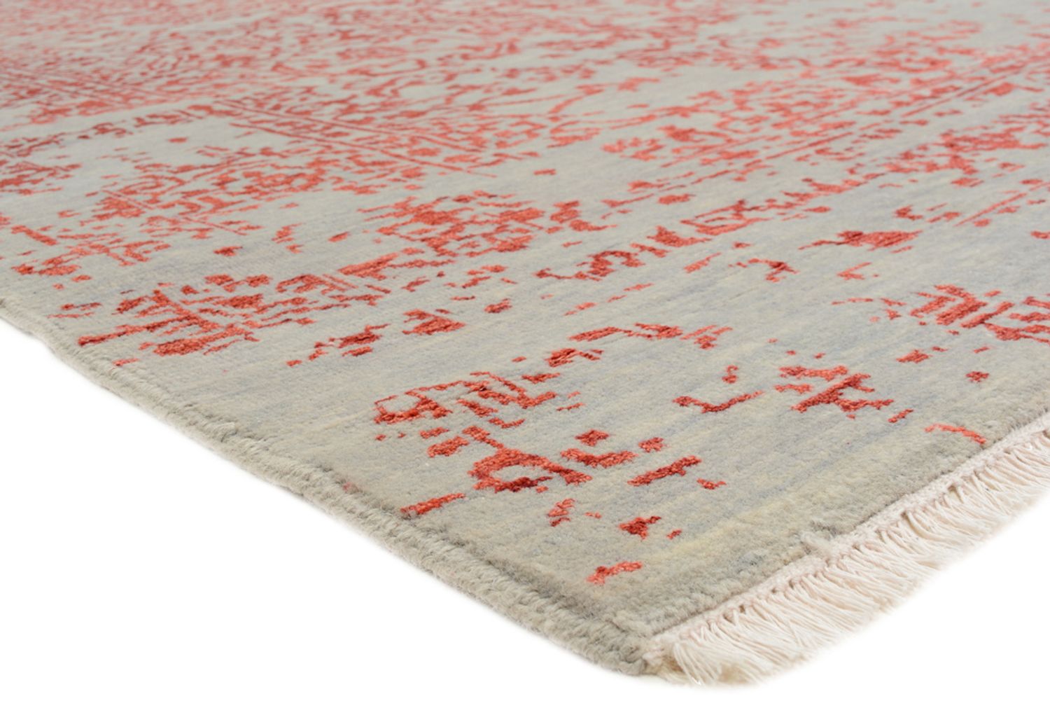 Designer Teppich - 297 x 245 cm - hellrot