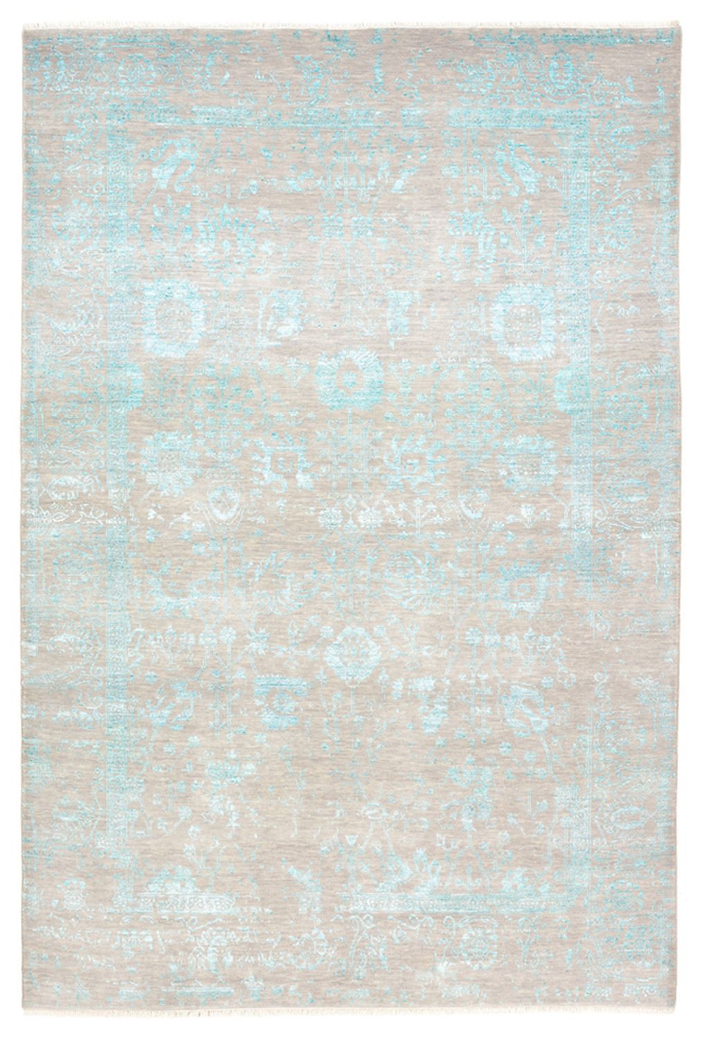 Designer Teppich - 249 x 167 cm - hellgrau