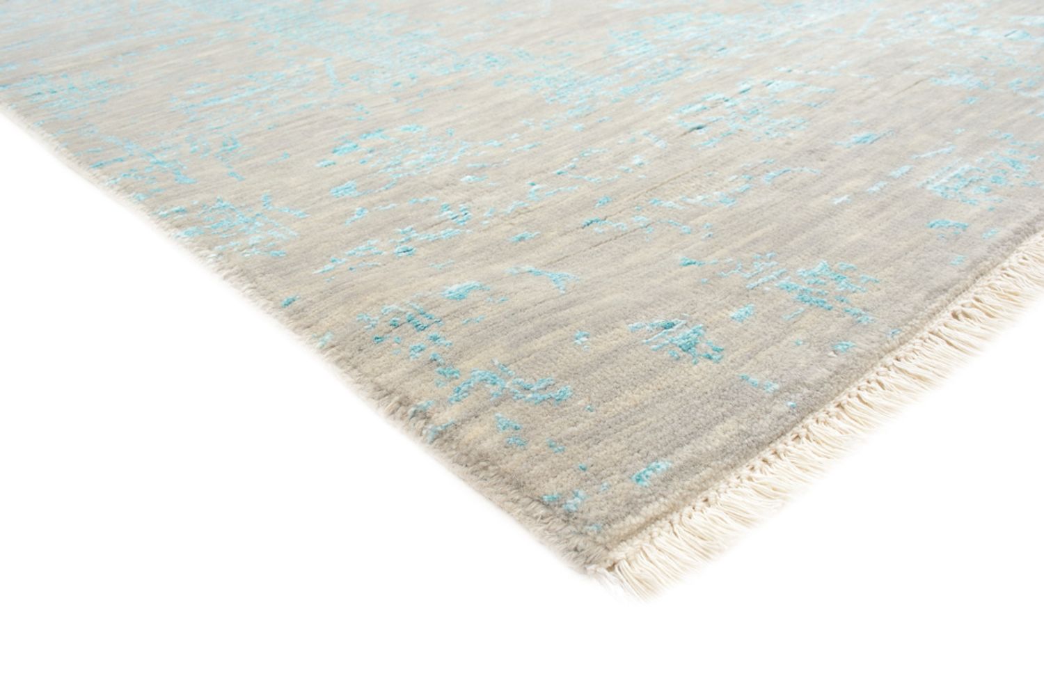 Designer Teppich - 249 x 167 cm - hellgrau