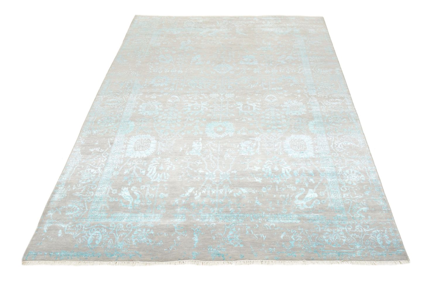 Designer Teppich - 249 x 167 cm - hellgrau