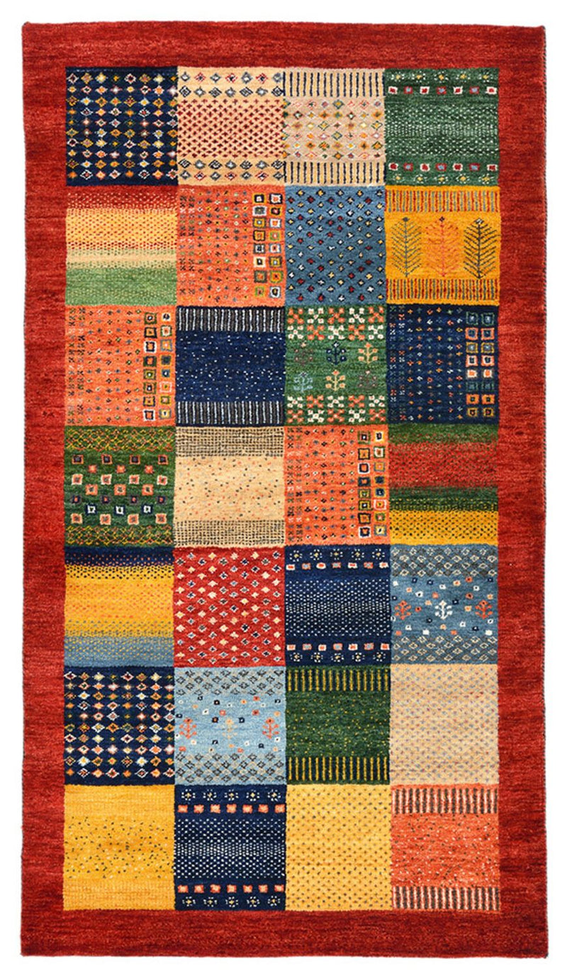 Tapis Gabbeh - Loribaft Indus - 162 x 91 cm - multicolore