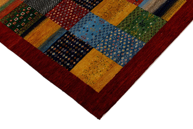 Tapis Gabbeh - Loribaft Indus - 163 x 96 cm - multicolore