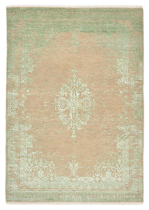 Designer Teppich - 239 x 171 cm - dunkelbeige