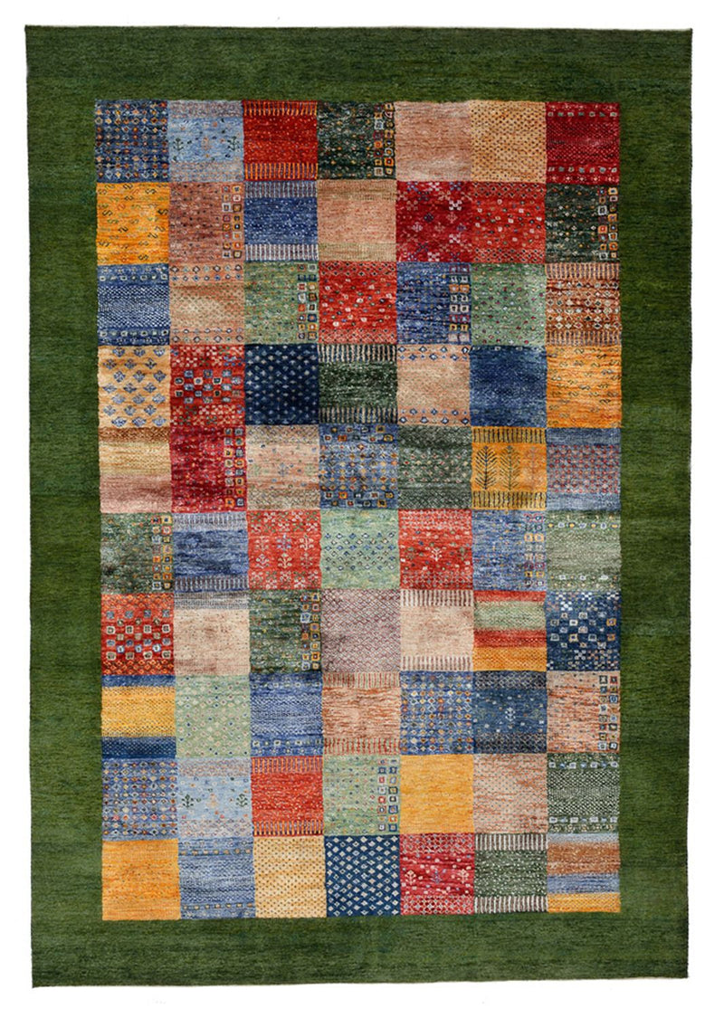 Tapis Gabbeh - Loribaft Indus - 246 x 171 cm - multicolore