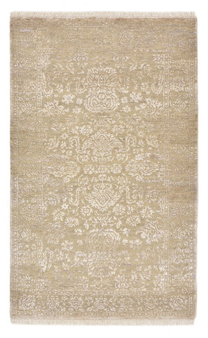 Designer Teppich - 153 x 94 cm - dunkelbeige