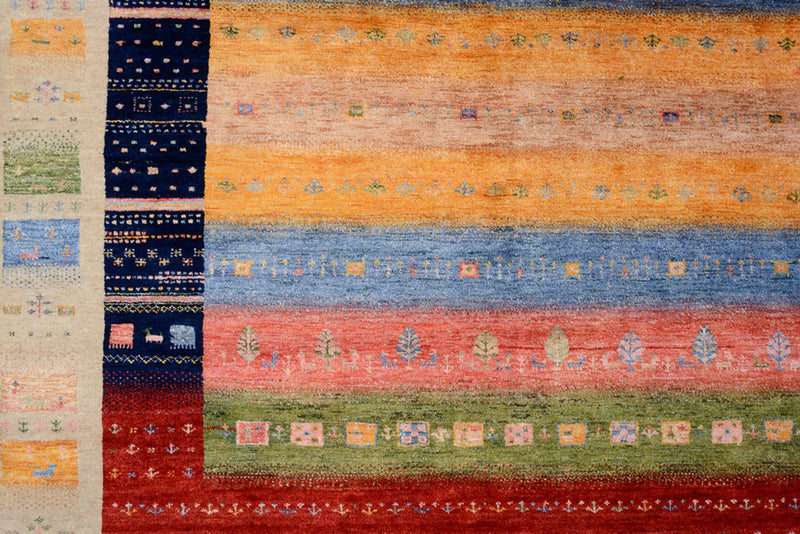 Tapis Gabbeh - Loribaft Indus - 244 x 173 cm - multicolore
