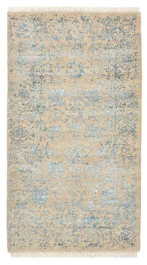Designer Teppich - 137 x 78 cm - hellbeige