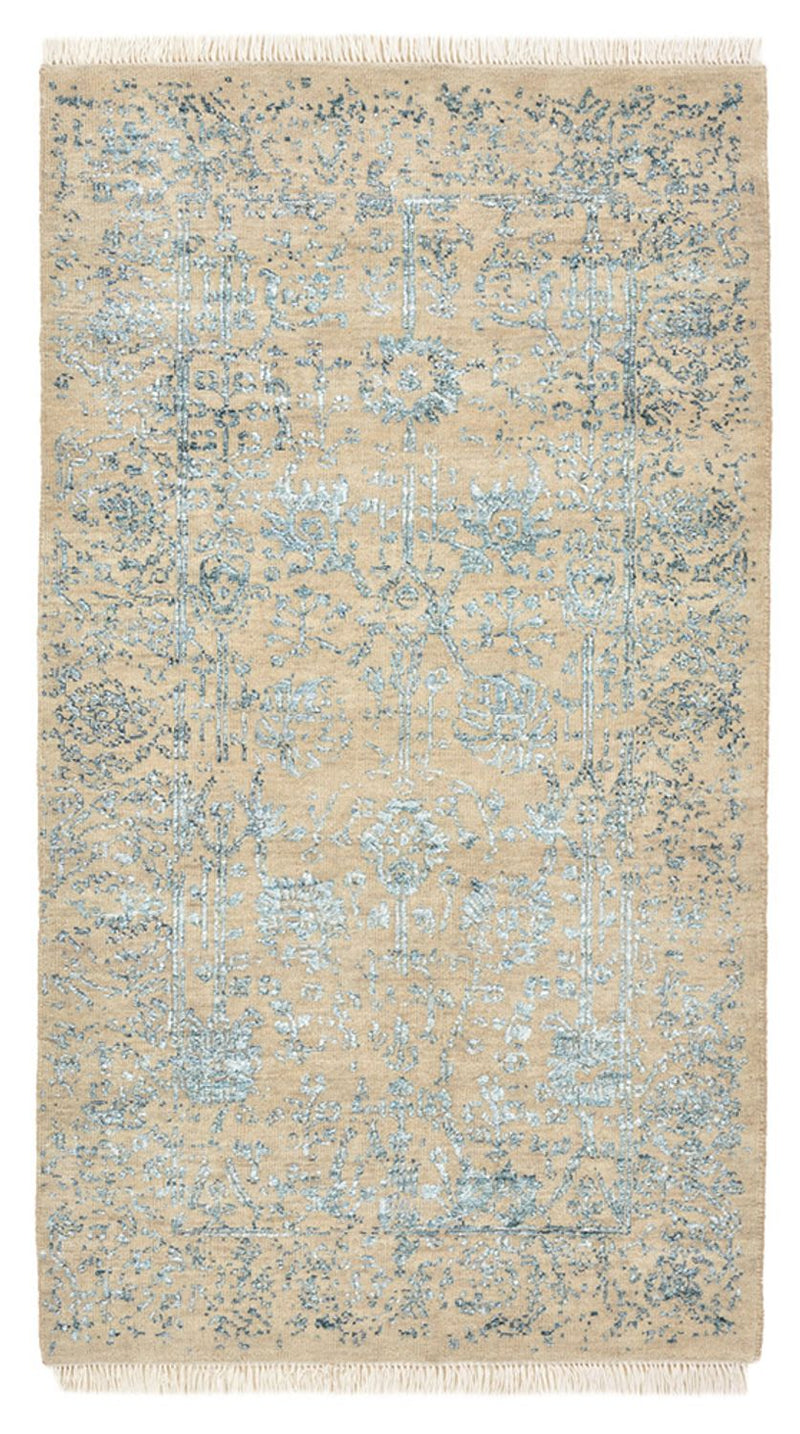 Designer Teppich - 137 x 78 cm - hellbeige
