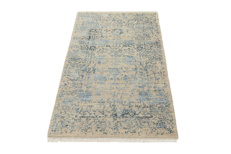 Designer Teppich - 137 x 78 cm - hellbeige