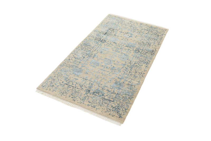 Designer Teppich - 137 x 78 cm - hellbeige