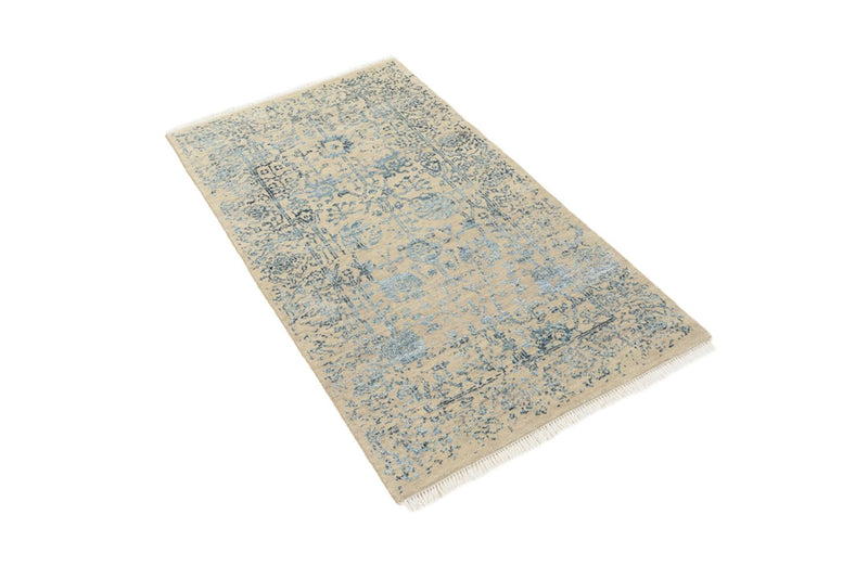 Designer Teppich - 137 x 78 cm - hellbeige