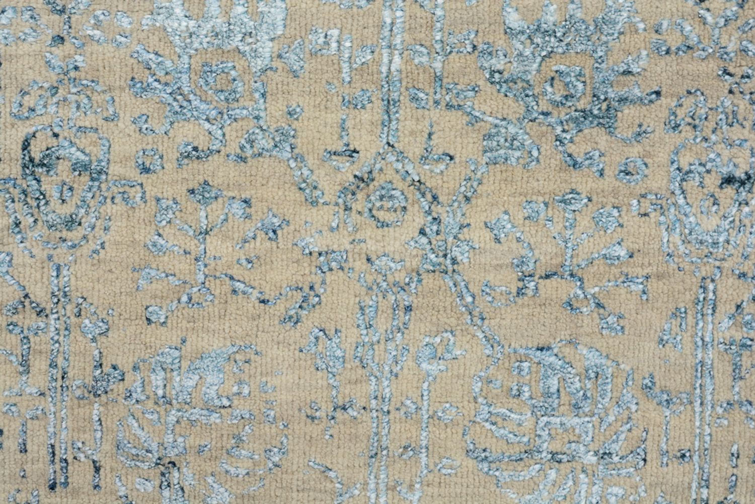 Designer Teppich - 137 x 78 cm - hellbeige
