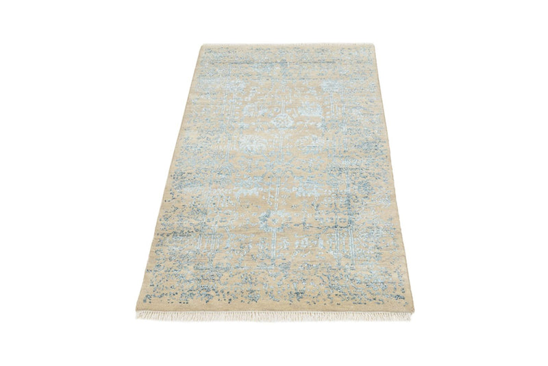 Designer Teppich - 137 x 78 cm - hellbeige