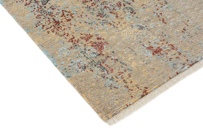 Designer Teppich - 129 x 81 cm - hellbeige